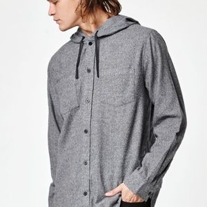 Modern Amusement Button Down Hoodie